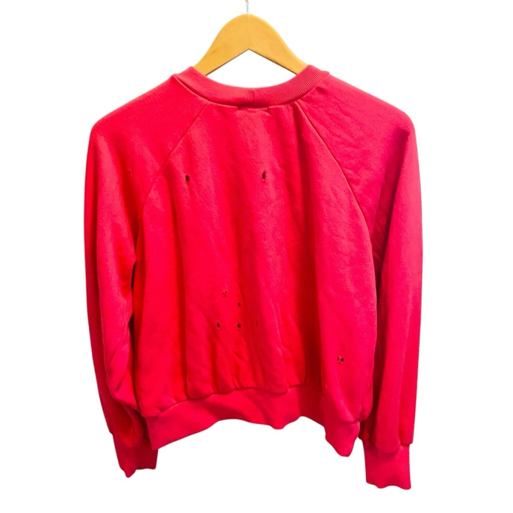 LNA RARE Pink Highway Distressed Sweatshirt XS - Picture 4 of 7